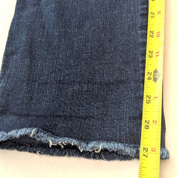 DEMOCRACY "Ab Solution" Raw Hem Jeans Whiskered size 16W - Picture 9 of 11